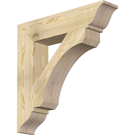 Ekena Millwork Legacy Traditional Rough Sawn Bracket, Douglas Fir, 6"W x 30"D x 30"H BKT06X30X30LEC01RDF